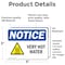 Signmission Hot Surface Sign, 3.5 in H x 5 in W, Vinyl Decal, Very Hot Water Sign With Symbol OS-2PACK-NS-D-35-L-18874 - alternate 4